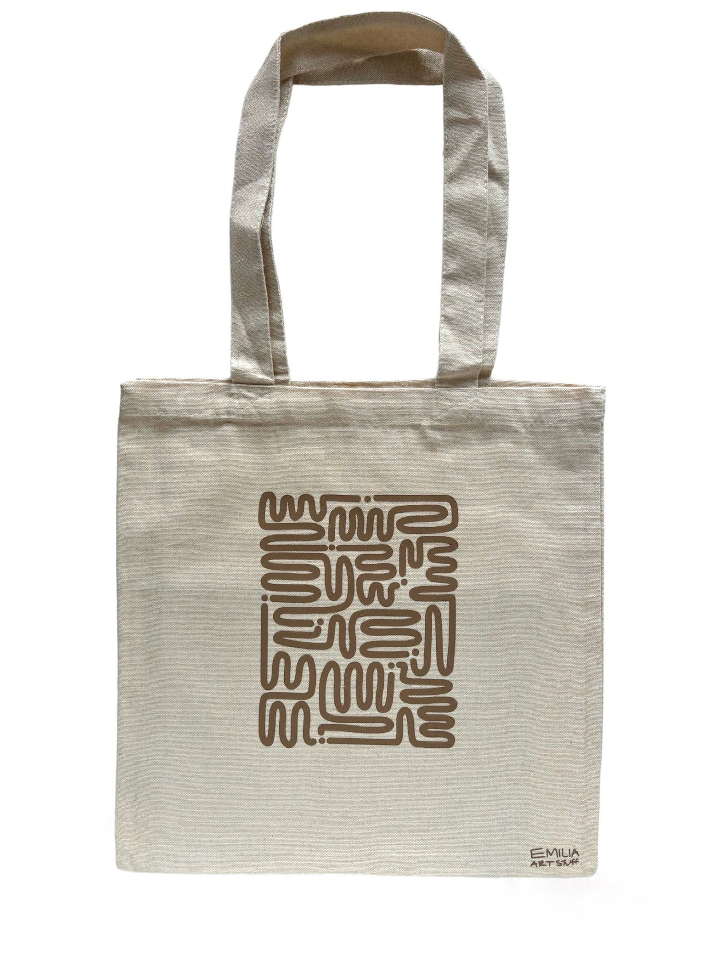 Squiggle Canvas Tote
