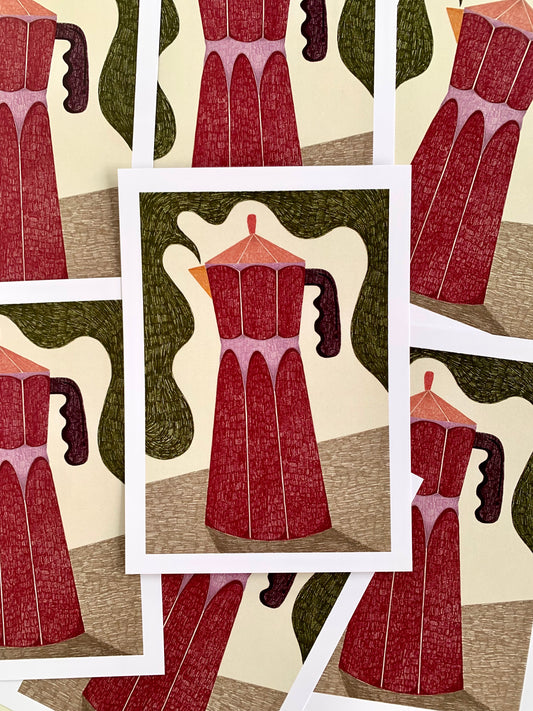Moka Pot - 5x7 Art Print