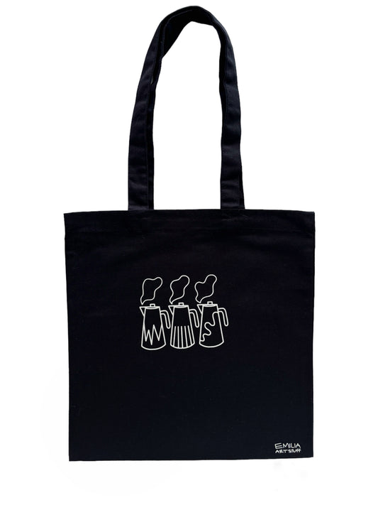 Triple Kettles Canvas Tote