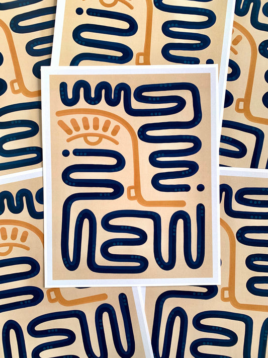 Squiggle - 8x10 Art Print