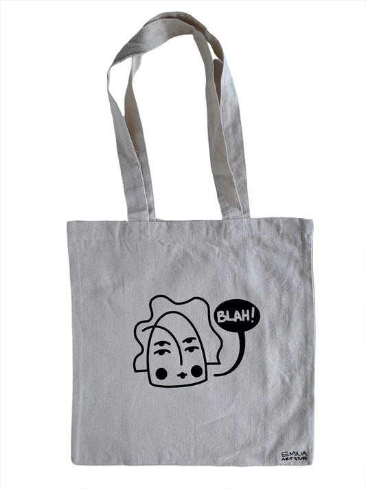 Blah Canvas Tote