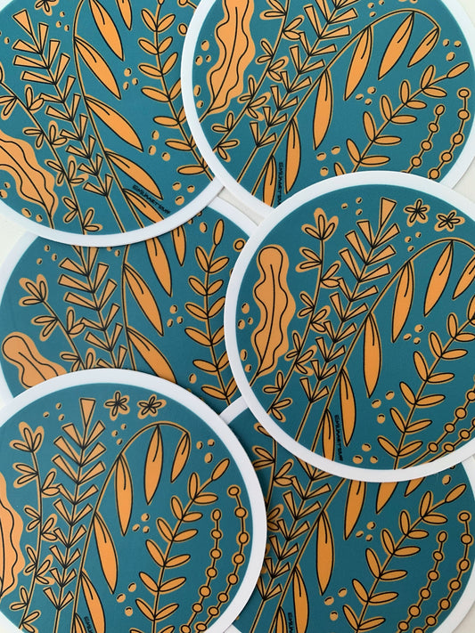 Round Plant Sticker